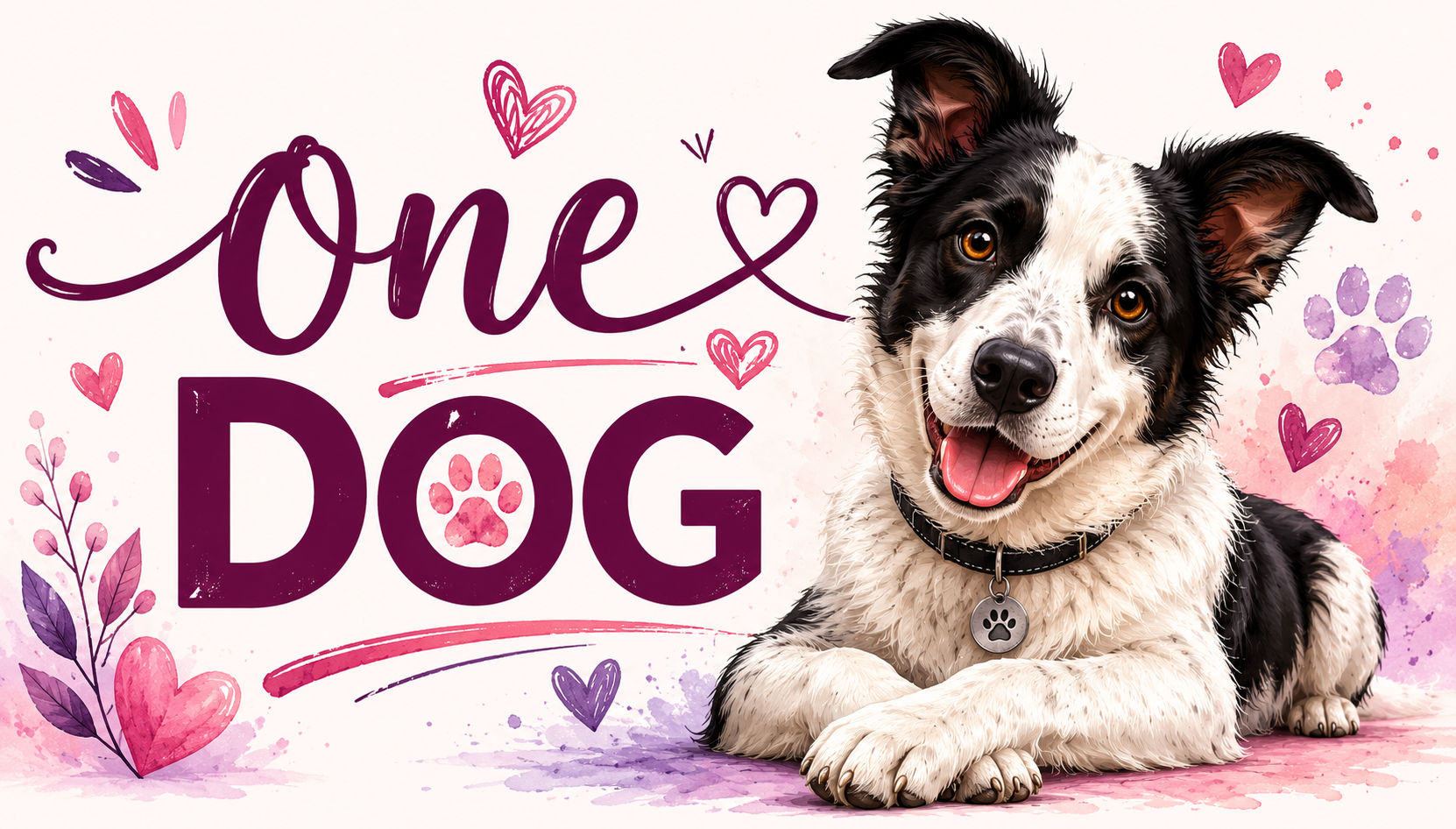 one dog